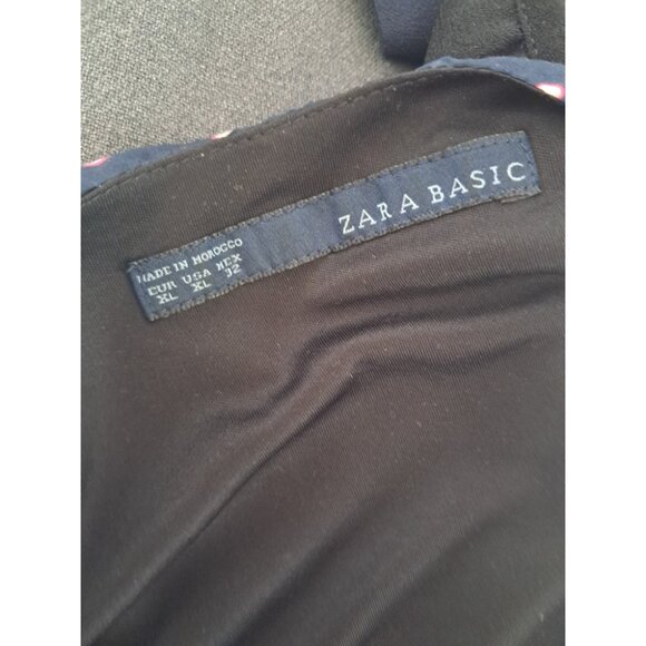 Zara Basic Minidress with Polka Dots on Top and Color Block Skirt - Picture 2 of 2